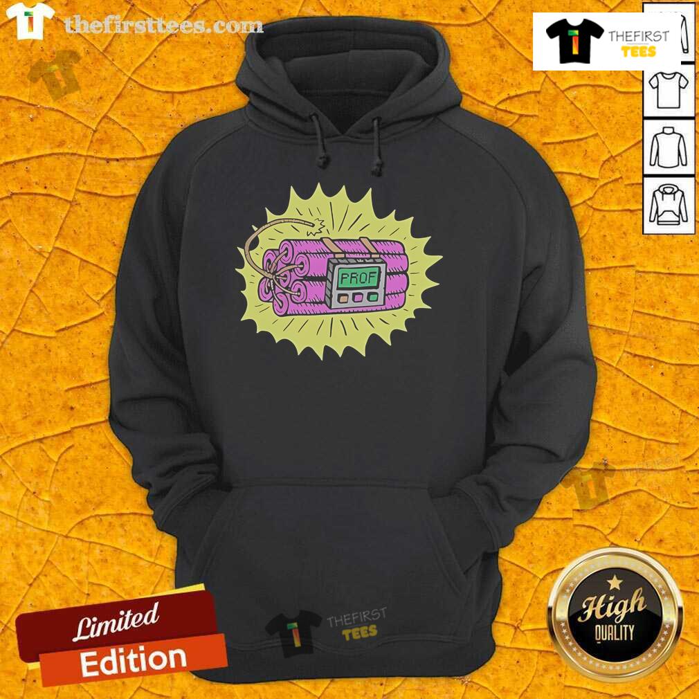 Official Prof Dynamite 2024 Hoodie featuring a bold design and vibrant colors, perfect for stylish winter wear.