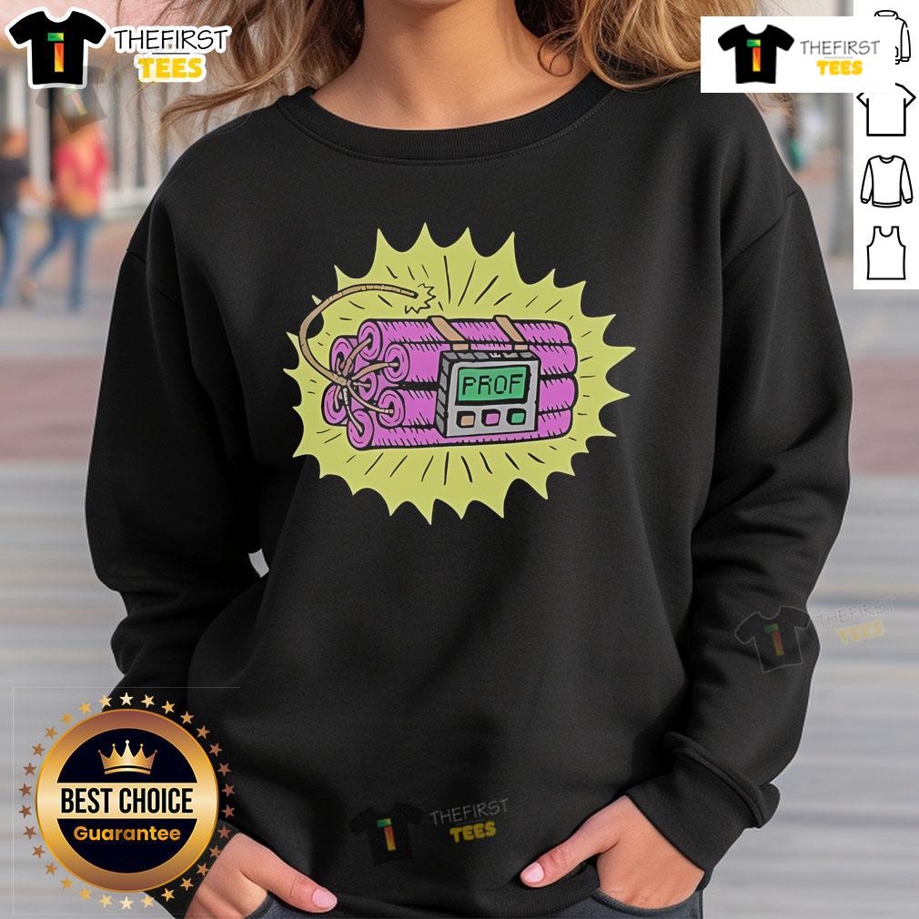 Official Prof Dynamite 2024 Sweatshirt featuring bold design and vibrant colors, perfect for fans and stylish comfort.