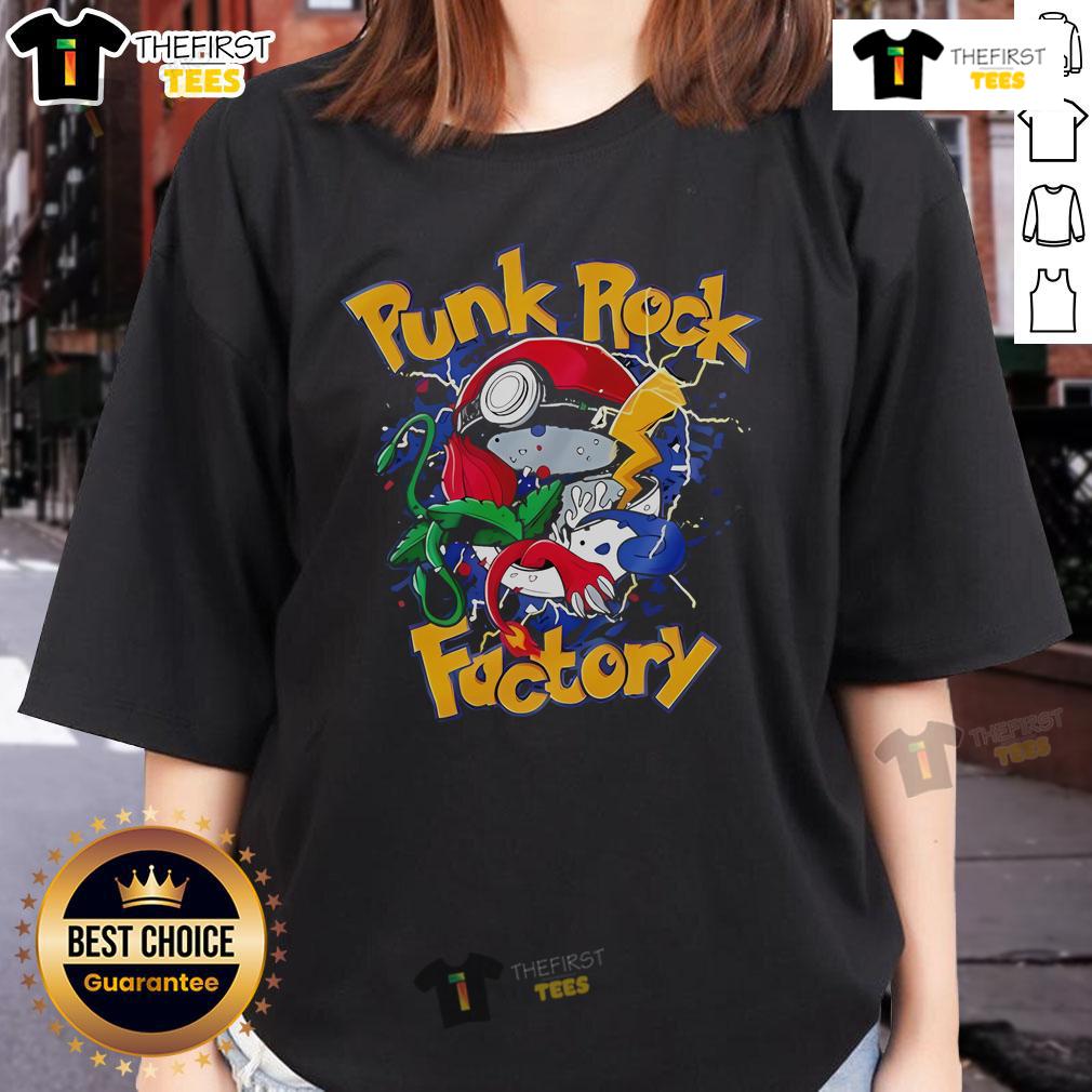 Official Punk Rock Factory Gotta Catch Em All Ladies Tee in vibrant colors, showcasing a unique design for rock enthusiasts.