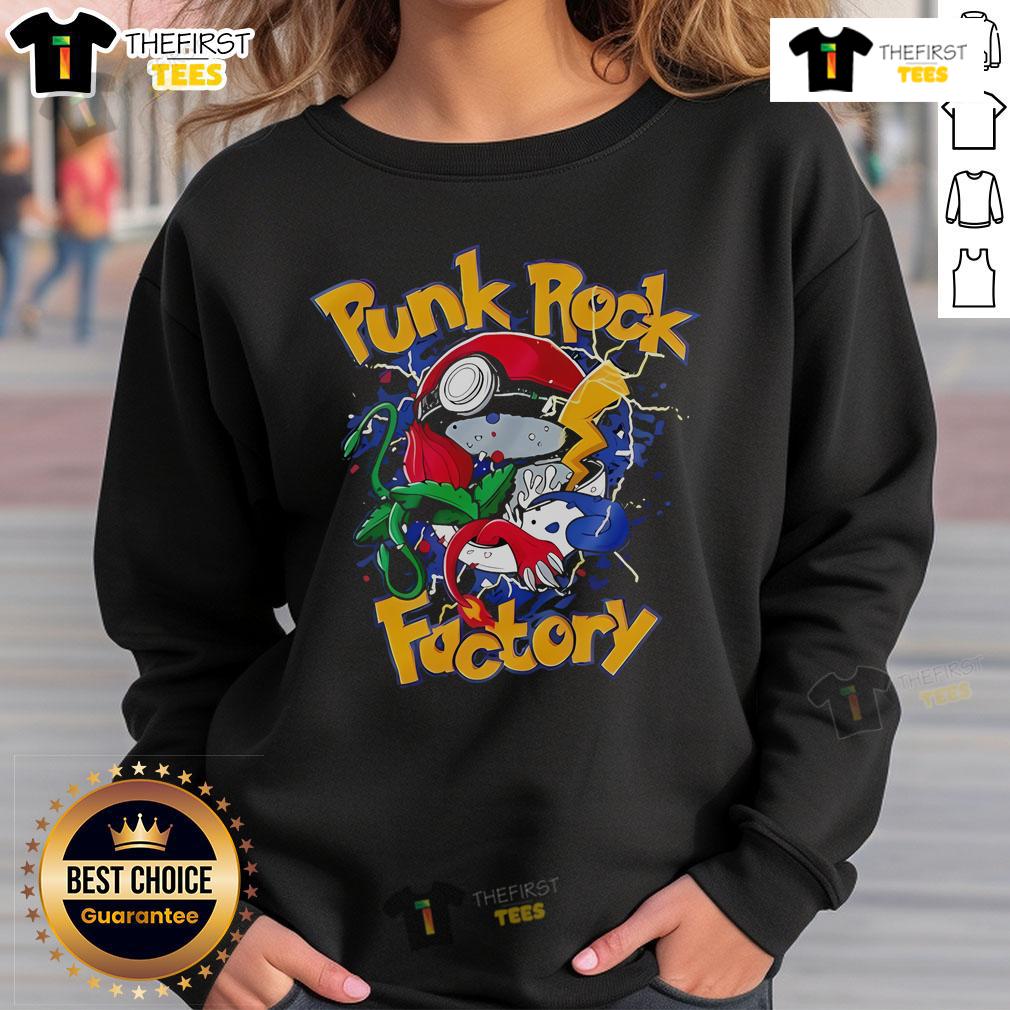 Official Punk Rock Factory Gotta Catch Em All Sweatshirt featuring vibrant graphics, perfect for punk rock fans and collectors.