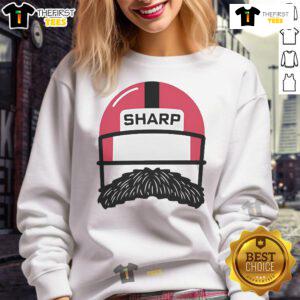 Alt Text: Official Sharp Football Logo Sweatshirt featuring bold logo design on a comfortable fabric, perfect for fans.