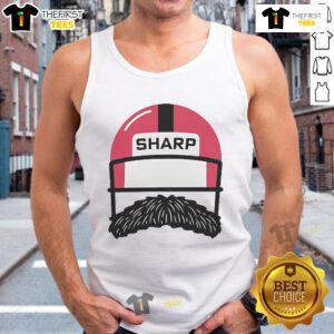 Official Sharp Football Logo Tank Top featuring a bold design, perfect for fans and athletes alike.