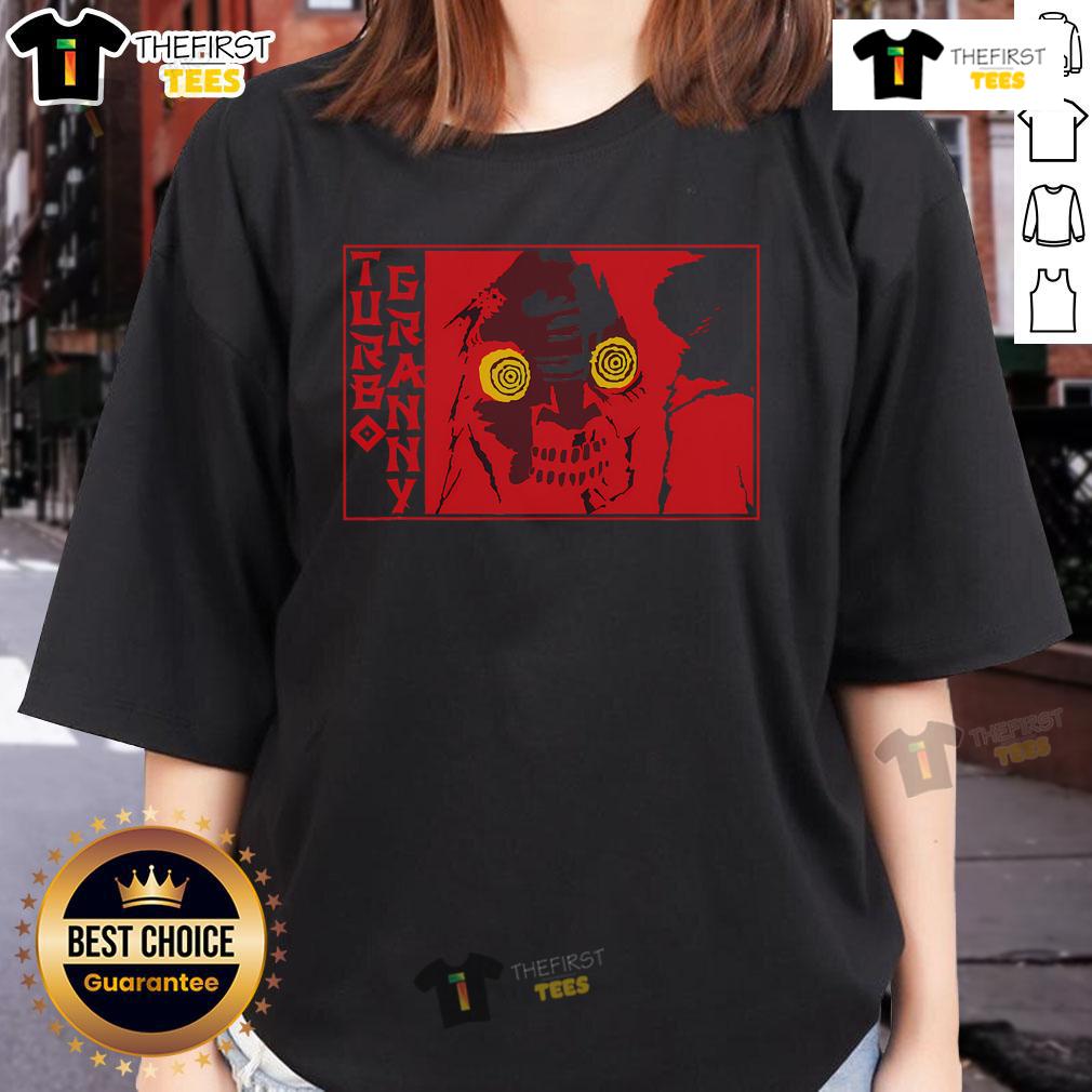 Official Turbo Granny Ladies Tee featuring a stylish design perfect for grandmothers who embrace their fun side.