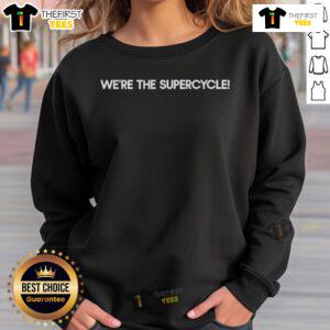 Official Were The Supercycle Sweatshirt in stylish design, perfect for casual wear and cycling enthusiasts.