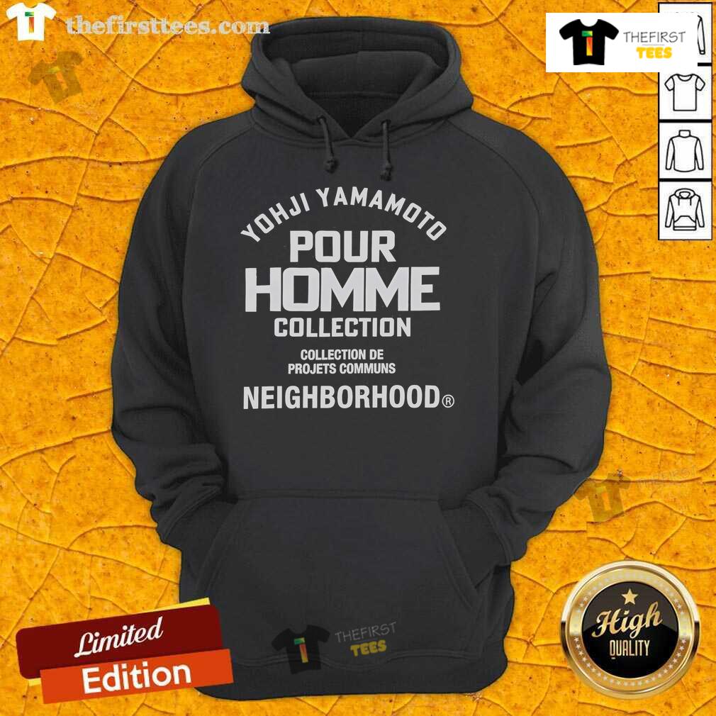 Official Yohji Yamamoto Pour Homme Neighborhood hoodie from the Collection De Projets Communs, stylish urban fashion.