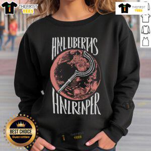 Alt Text: Premium Hail Libertas Hail Reaper Red Howler Sweatshirt featuring a bold design and comfortable fit for casual wear.