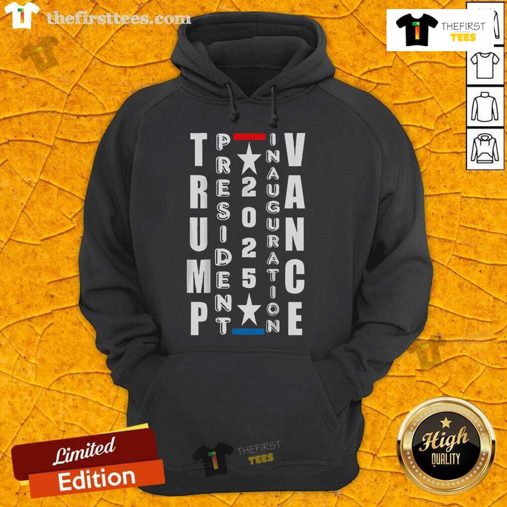 Premium President Trump Vance Inauguration Day 2025 USA hoodie featuring bold graphics and vibrant colors.