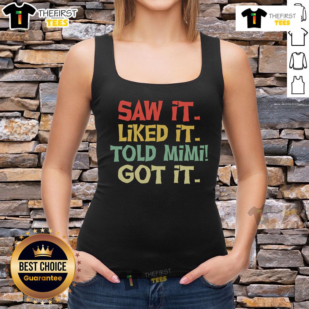 Pretty Saw It Liked It Old Mimi Got It Tank Top in vibrant colors, perfect for casual summer outfits and stylish layering.