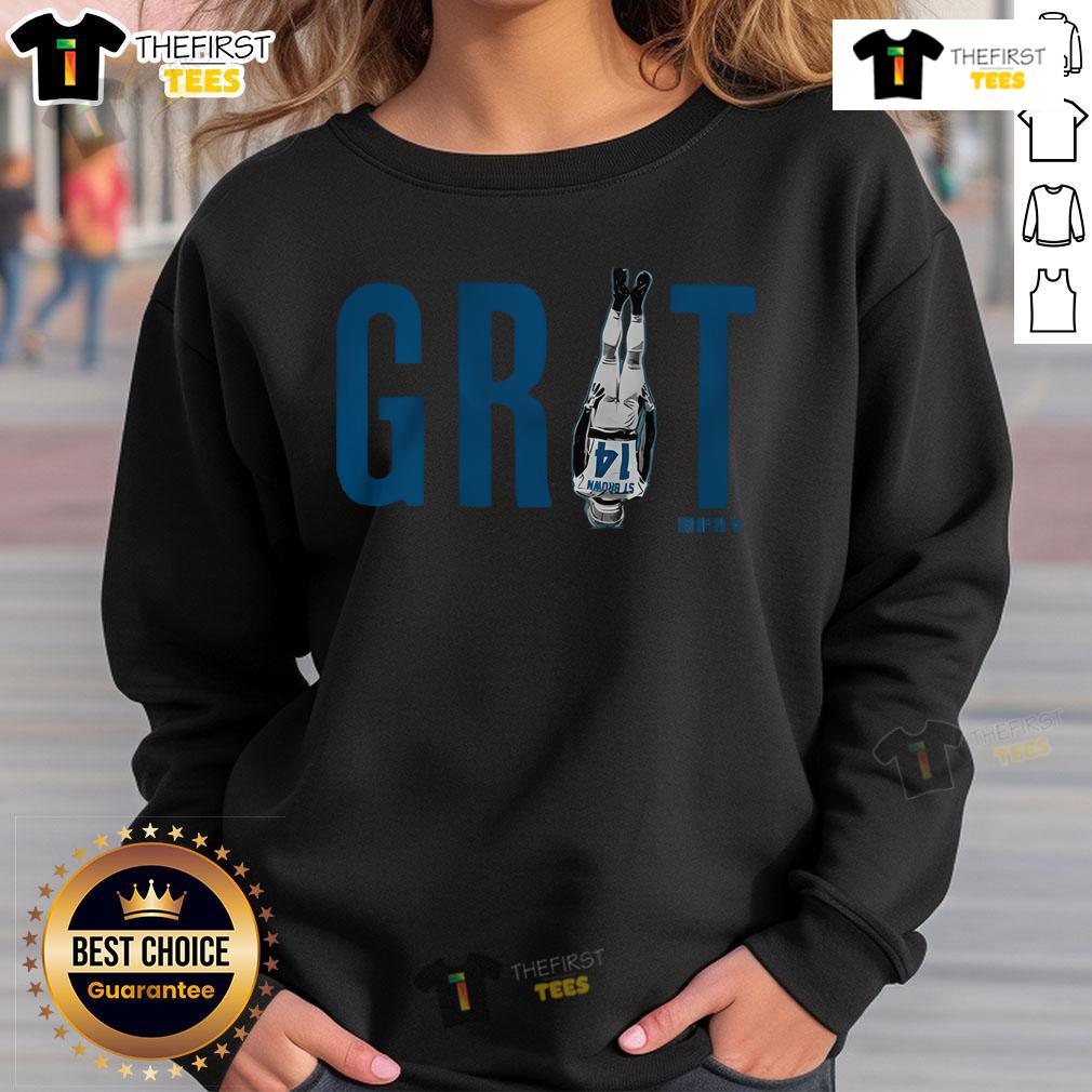 Top Amon Ra St. Brown grit sweatshirt featuring a stylish design, perfect for fans and casual wear.
