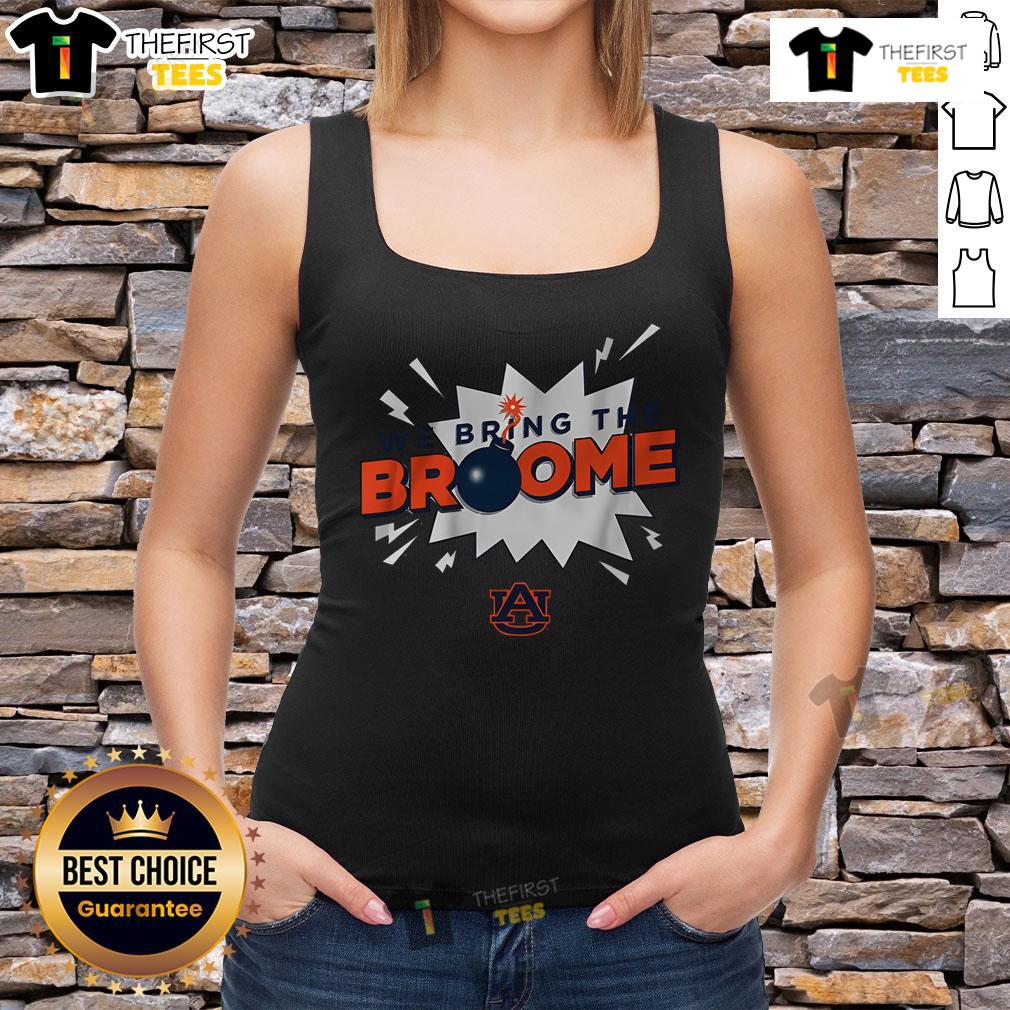 Top Auburn Basketball Johni Broome We Bring The Broome tank top featuring bold graphics and team colors.