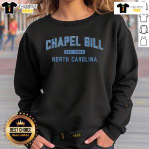 Top Chapel Hill North Carolina fan sweatshirt featuring vibrant colors and the UNC logo, perfect for game day.