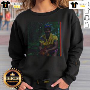 Childish Gambino 'Bando Stone and The New World' album cover sweatshirt featuring vibrant artwork and bold design.