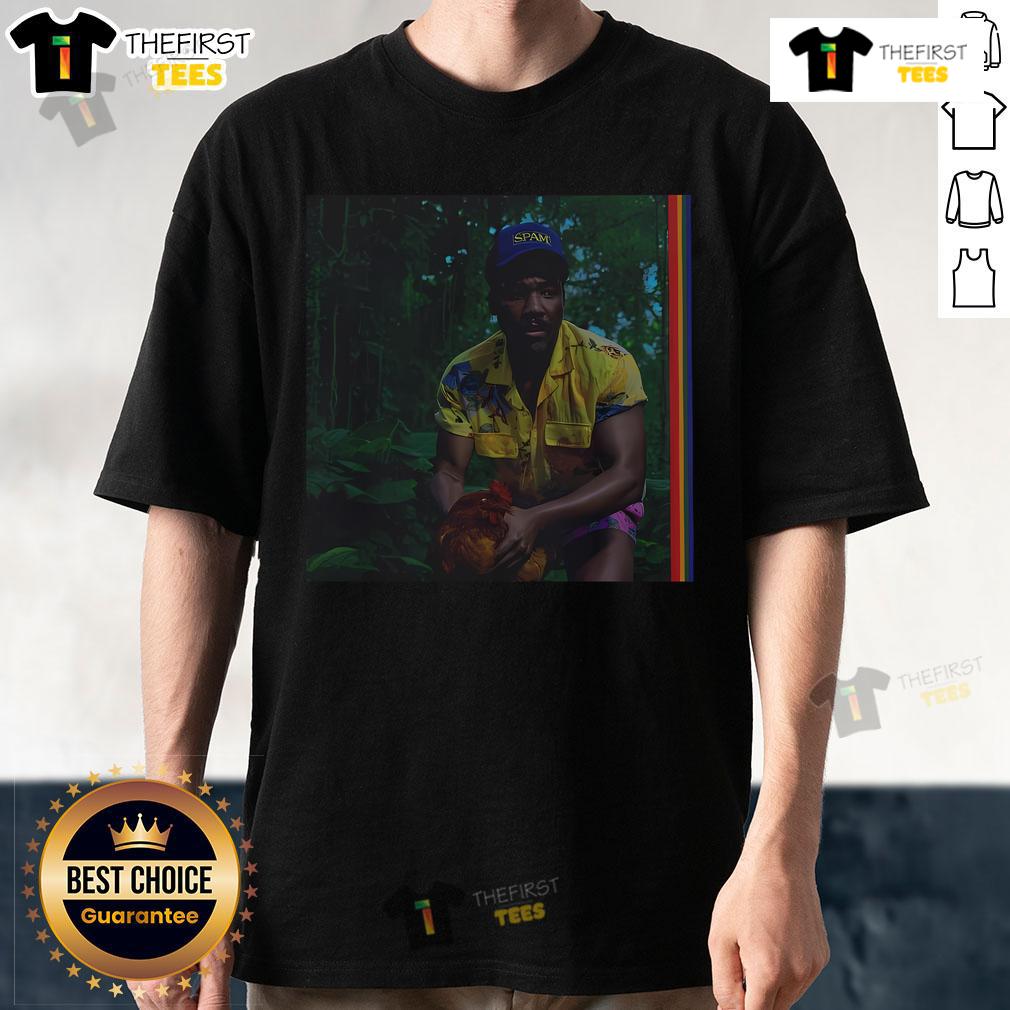Top Childish Gambino Bando Stone and The New World Album Cover T-Shirt featuring vibrant artwork and bold design.