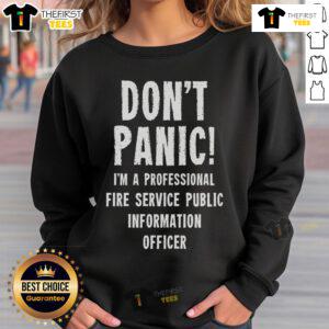 Top Fire Service Public Information Officer Sweatshirt featuring a bold graphic and comfortable fit for professionals.