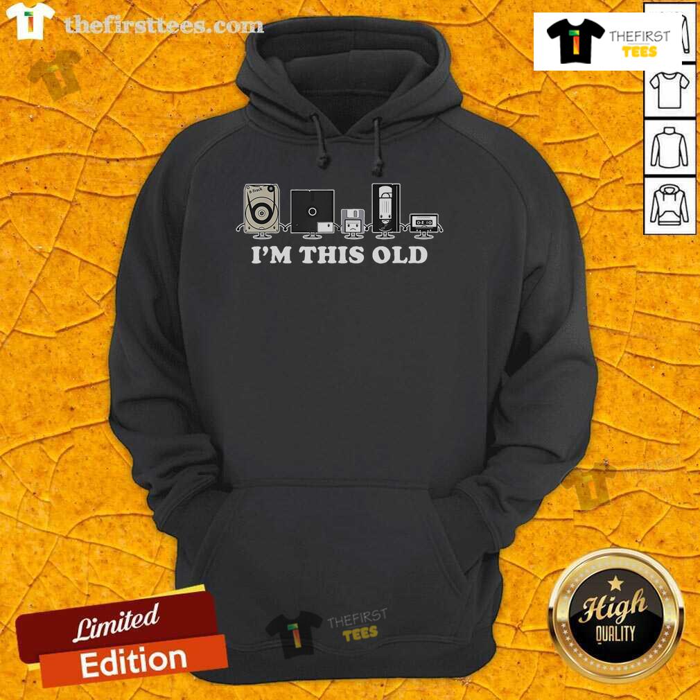 Retro hoodie featuring a vintage VHS tape and floppy disk design, perfect for nostalgic tech lovers.