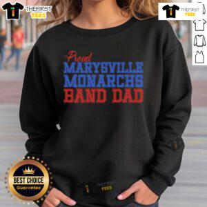 Top Proud Marysville Band Dad Sweatshirt featuring a stylish design, perfect for dedicated band dads and music lovers.