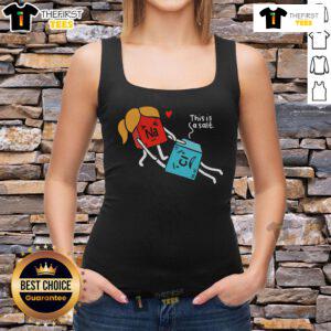 Funny Natri Chloride tank top for Valentine's Day, showcasing a playful chemistry design celebrating salt.