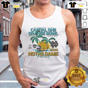 Good Notre Dame Football Capital One Orange Bowl Bound South Florida 2025 tank top in vibrant colors and stylish design.