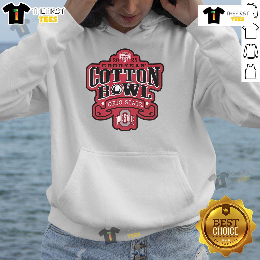 Ohio State Buckeyes 2025 Goodyear Cotton Bowl hoodie for College Football Playoff semifinal fans.