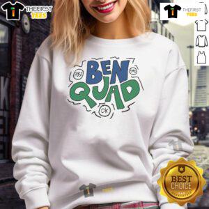 Official Ben Quad Post Emo Ok Bubbles Sweatshirt featuring a unique design and vibrant colors for casual streetwear.