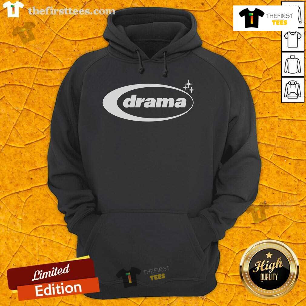 Alt Text: Official Drama Oval Linestar Hoodie featuring a stylish design and comfortable fit, perfect for fans and casual wear.