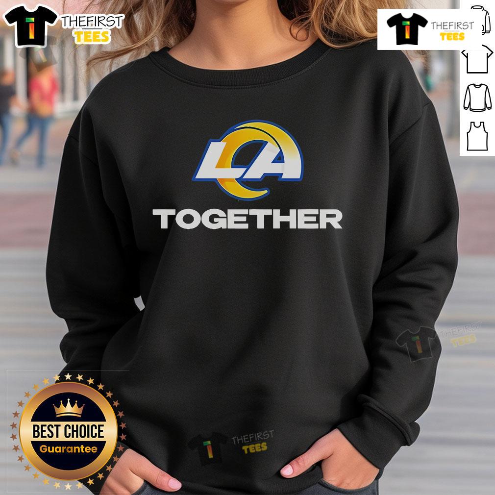 Official Los Angeles Rams LA Together Sweatshirt featuring team colors and logo, perfect for game day or casual wear.