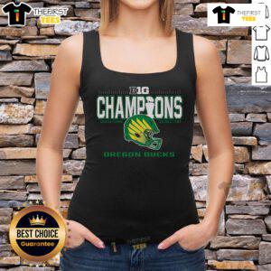 Official Oregon Ducks Big Ten Football Champions 2024 Strong Hold Tank Top showcasing team pride and style.