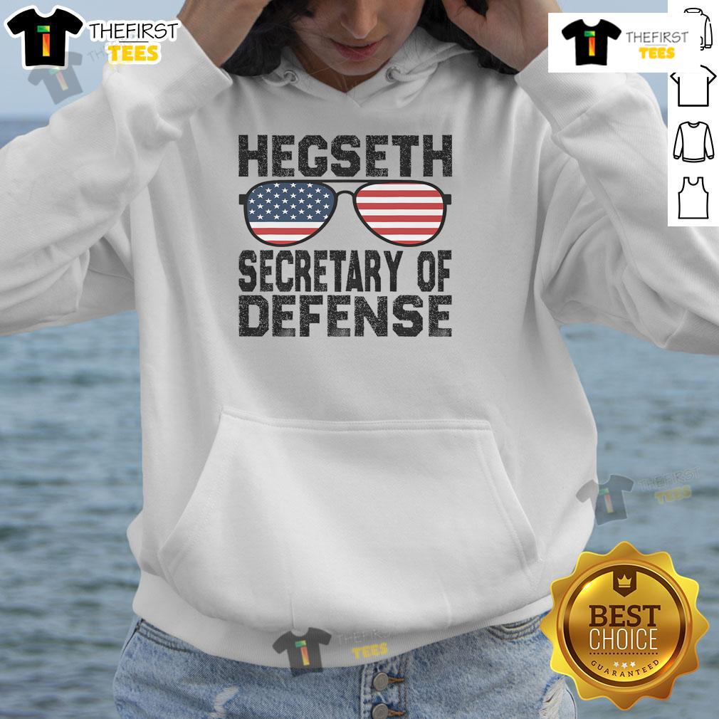 Good Pete Hegseth wearing a Trump hoodie, showcasing support for Trump as Secretary of Defense.
