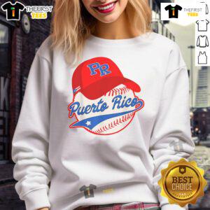 Alt Text: Nice Boricua Puerto Rican sweatshirt featuring baseball design, perfect for fans of Puerto Rico's sports culture.