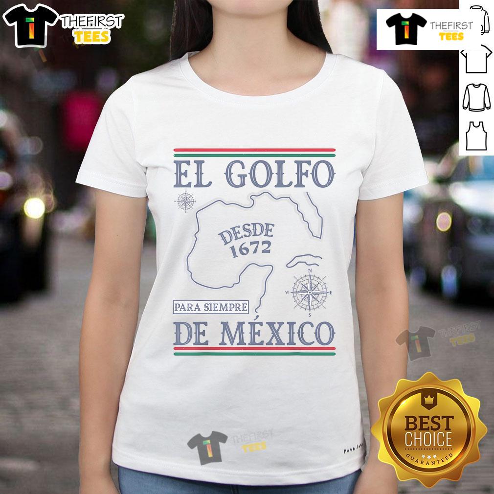 Stylish Nice El Golfo de Mexico ladies tee featuring vibrant colors and beach-inspired design, perfect for summer wear.