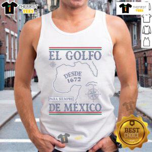 Stylish tank top featuring a vibrant design of El Golfo de Mexico, perfect for beach outings and summer adventures.