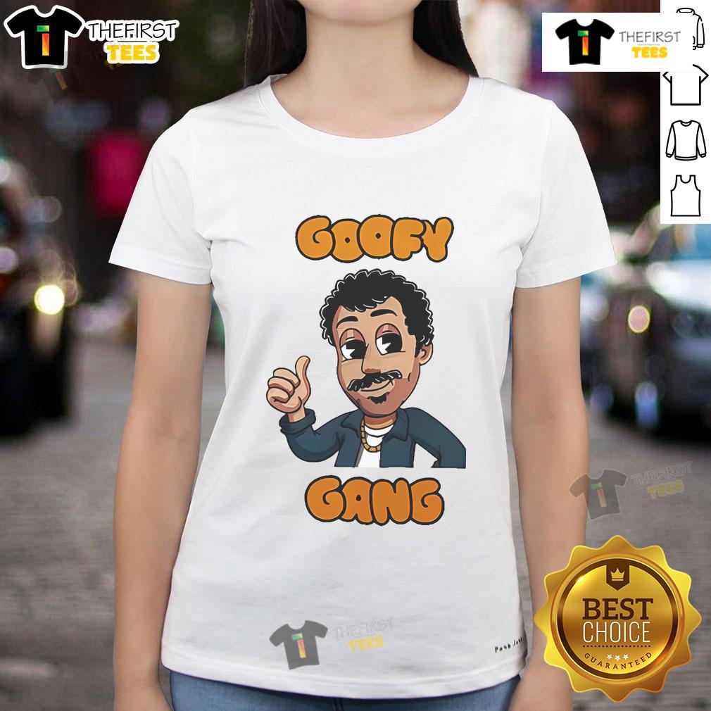 Nice Morgan Jay Goofy Gang Ladies Tee featuring a fun graphic design perfect for casual wear and playful style.
