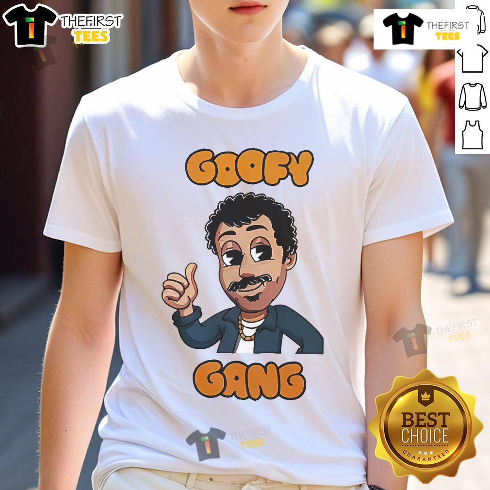 Nice Morgan Jay Goofy Gang T-Shirt featuring a fun graphic design and vibrant colors, perfect for casual wear.