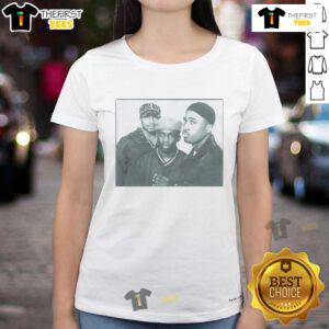 Alt Text: Official A Tribe Called Quest Pay Ladies Tee featuring vibrant graphic design and stylish fit for fans.
