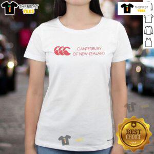 Alt Text: Official Canterbury of New Zealand Legends Ringer Ladies Tee in stylish design, perfect for casual wear and rugby fans.