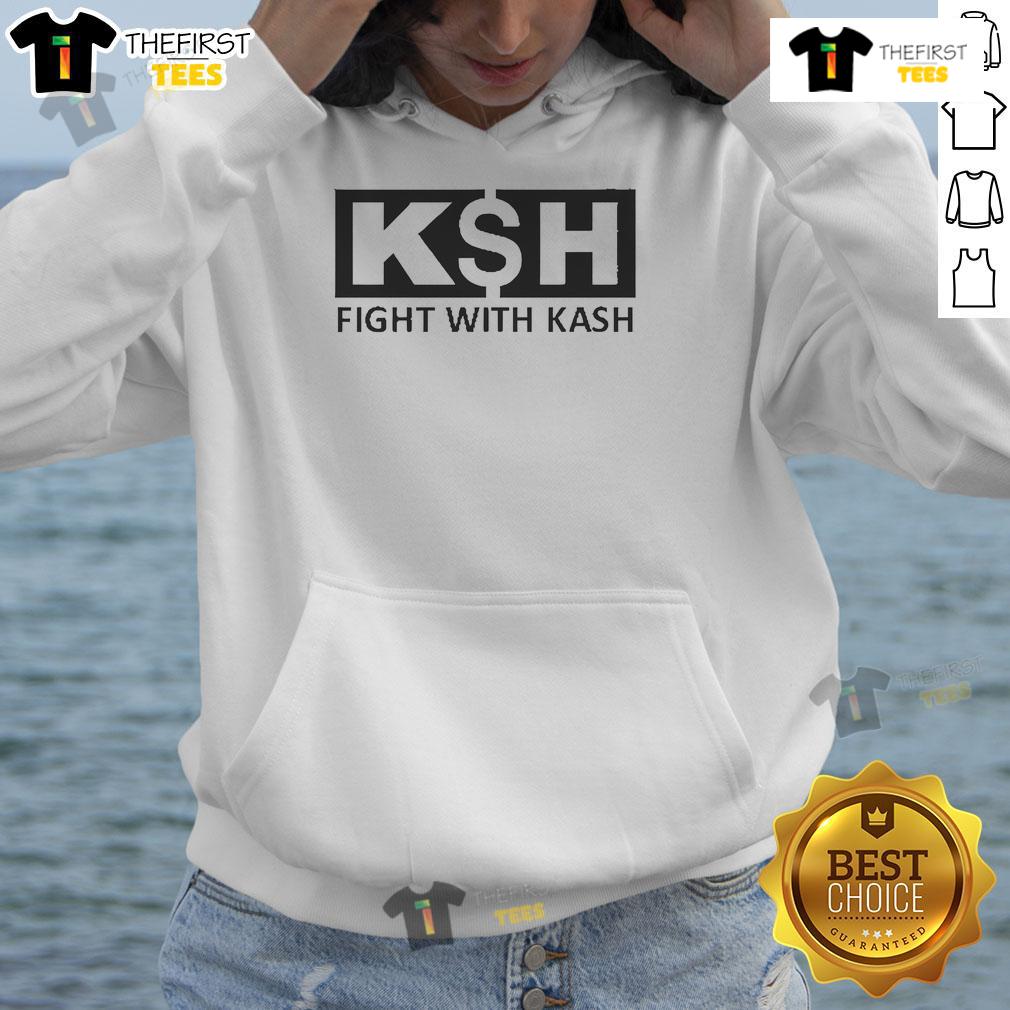 Chris Murphy wearing a Kash hoodie during the KSH fight, showcasing team spirit and support for the event.