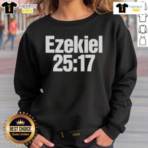 Official Ezekiel 25:17 Sweatshirt featuring iconic quote design, perfect for fans of Pulp Fiction and stylish casual wear.