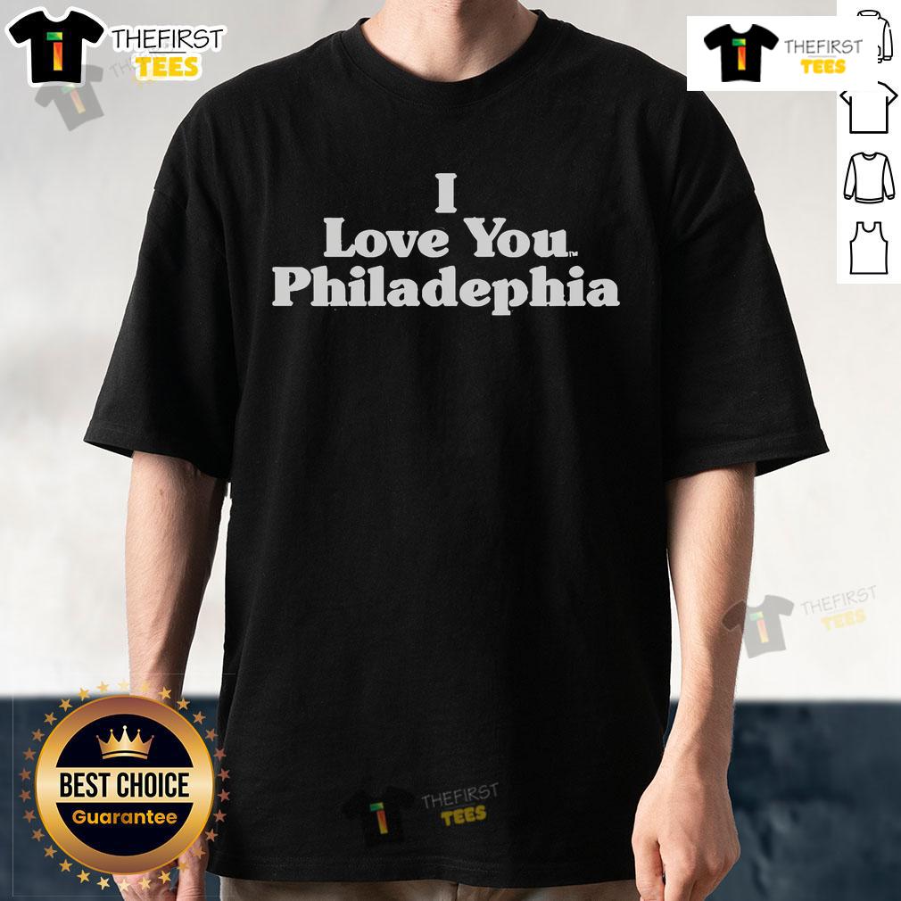 Alt Text: Official I Love You Philadelphia T-Shirt featuring a vibrant design celebrating Philly love and culture.