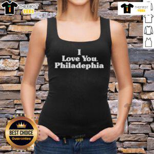 Official I Love You Philadelphia tank top featuring a vibrant design, perfect for showing love for the city of Philadelphia.