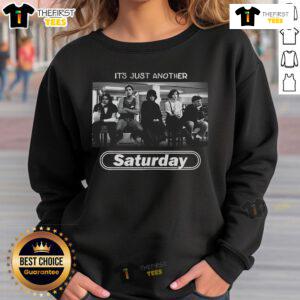 Alt Text: Official Jen Razavi It's Just Another Saturday Sweatshirt in stylish design, perfect for casual weekend wear.