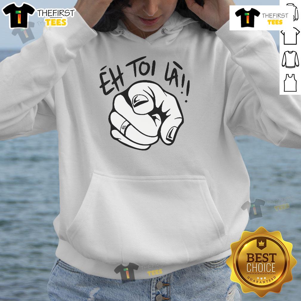 Official Noah Lunsi Eh Toi La Hoodie displayed on a mannequin, featuring vibrant colors and stylish design for casual wear.