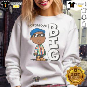 Official Notorious B.I.G. music tour sweatshirt featuring iconic design, perfect for fans and collectors of hip-hop memorabilia.