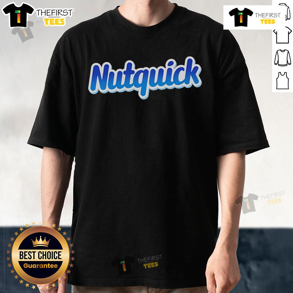 Official Nutquick T-Shirt featuring a vibrant logo on a soft cotton fabric, perfect for fans of the Nutquick brand.
