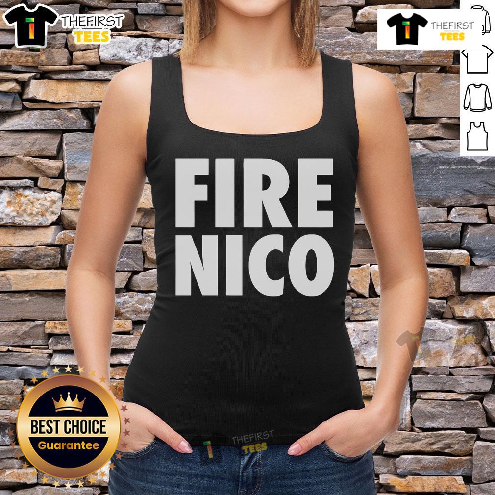 Official Ralph Strangis Nuck Fico Fire Nico Tank Top featuring vibrant design and stylish fit for summer wear.