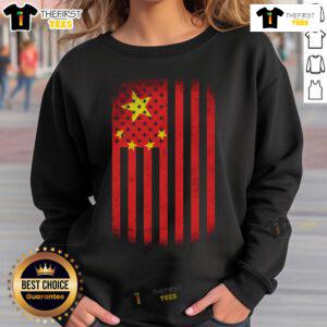 Official Vintage Chinese Flag Sweatshirt featuring a vibrant flag design on a cozy, stylish sweatshirt.