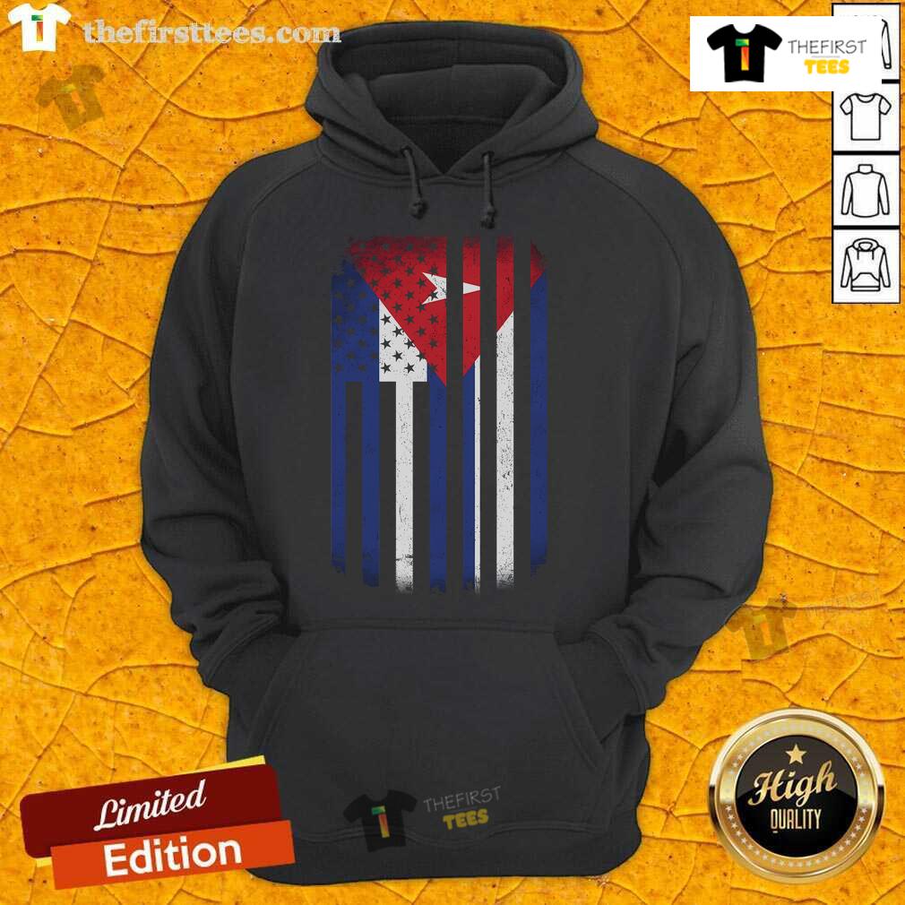 Vintage Cuban flag hoodie featuring bold colors and classic design, perfect for fashion enthusiasts and Cuba lovers.