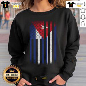 Official Vintage Cuban Flag Sweatshirt featuring the iconic Cuban flag design on a comfortable, stylish hoodie.