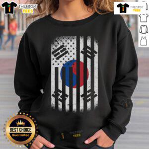Official Vintage Korean Flag Sweatshirt featuring a classic design with the iconic South Korean flag in vibrant colors.