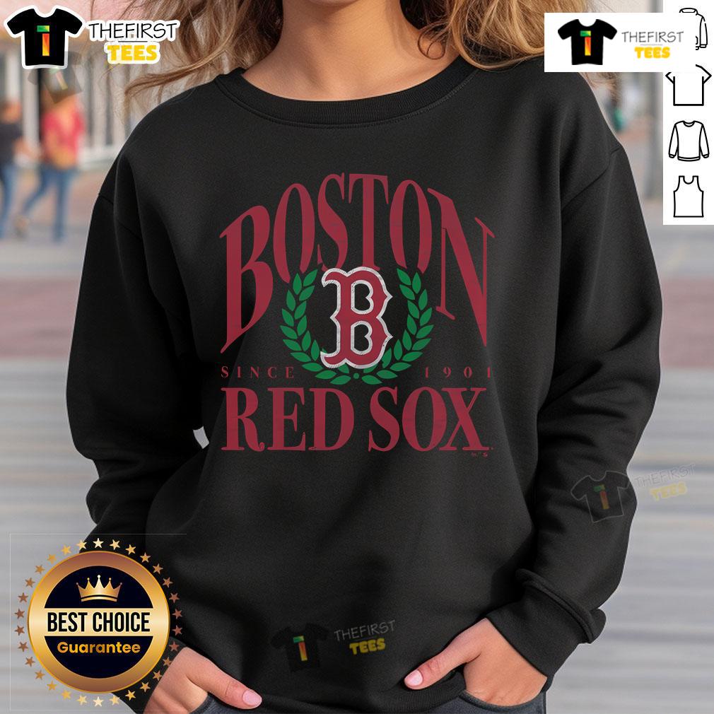 Original Boston Red Sox pitchout sweatshirt since 1901 featuring classic logo and comfortable design for fans.