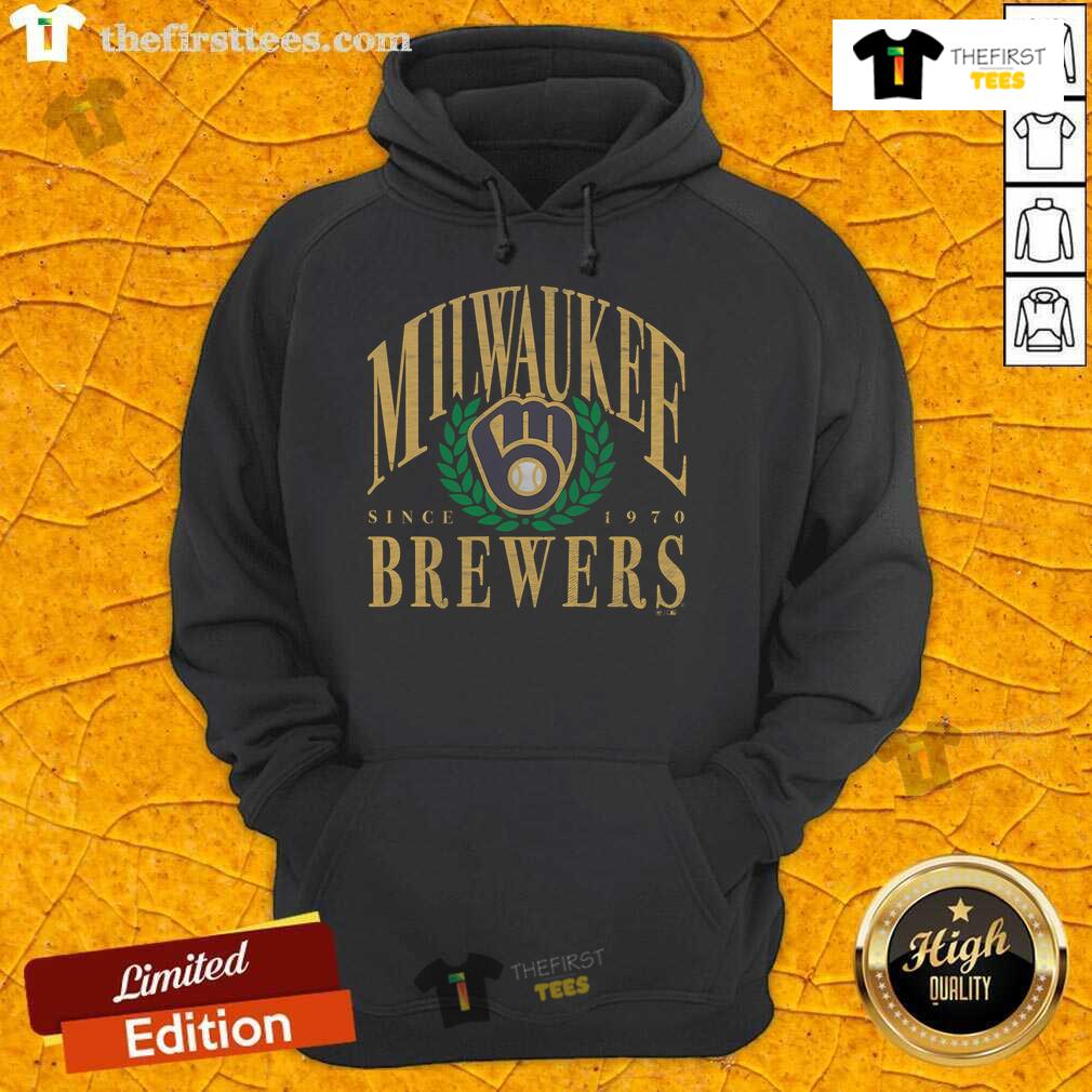 Original Milwaukee Brewers Pitchout Since 1970 Hoodie featuring classic team logo and stylish design for fans.
